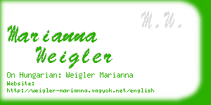 marianna weigler business card